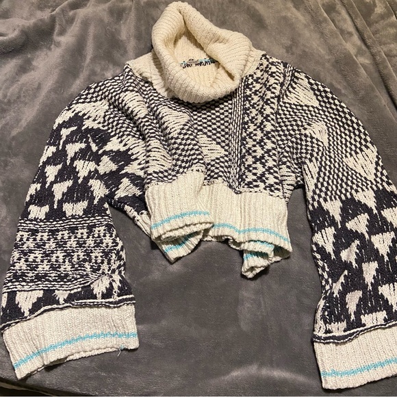 Free People Jupiter Pullover in falling waters Women Medium - Picture 4 of 5